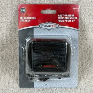 RoadPro RP-101C 5W CB Extension Speaker 2.5 x 3.25 Inch Black with 3.5mm L-Plug